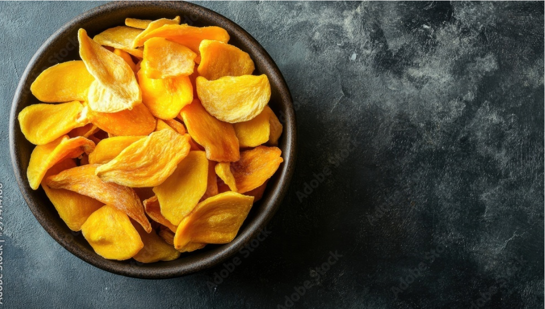 Assorted fresh freeze-dried fruits