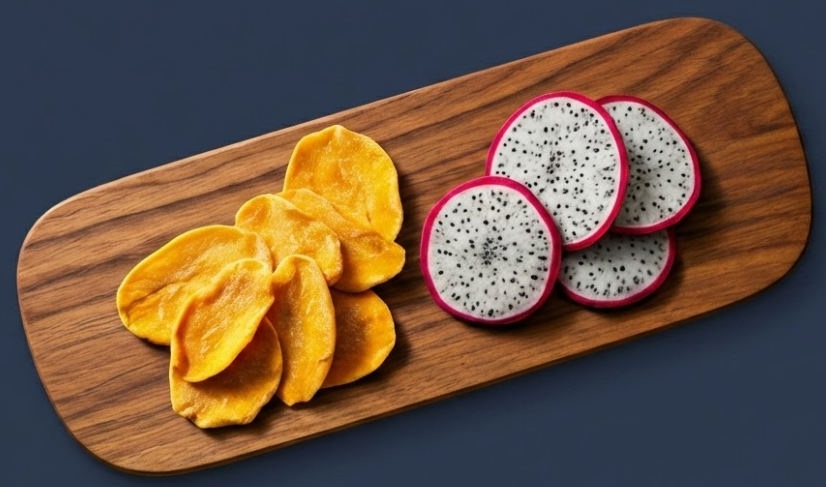 Freeze-dried snacking fruits